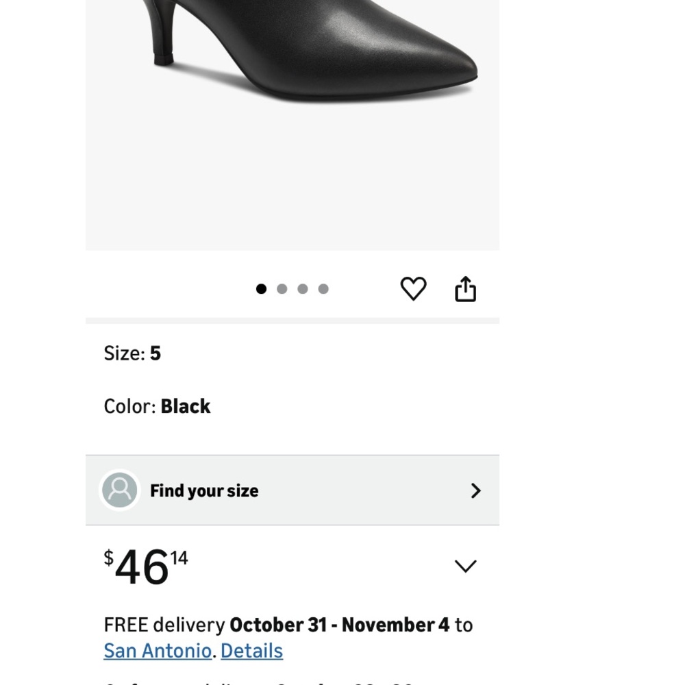 Charter Club Sleek Black Ankle Booties - Picture 7 of 7